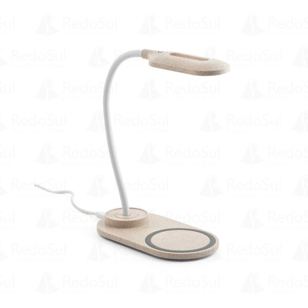 Luminária de Mesa personalizada com carregador wireless