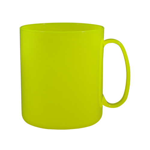 Caneca Redonda Plástica Opaca personalizada de 400 ml