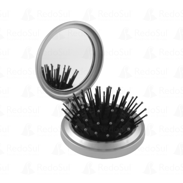 Espelho de Bolsa com Escova Personalizada