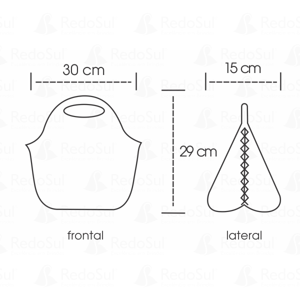 Lancheira em neoprene personalizada Lancheira em neoprene personalizada