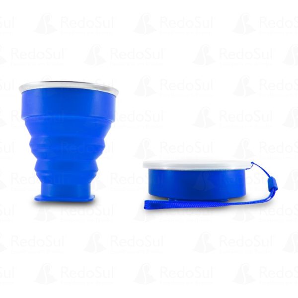 Copo retrátil de silicone personalizado 240 ml