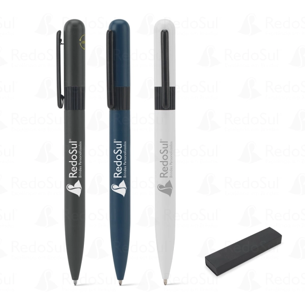 Caneta Esferográfica em metal reciclado personalizada