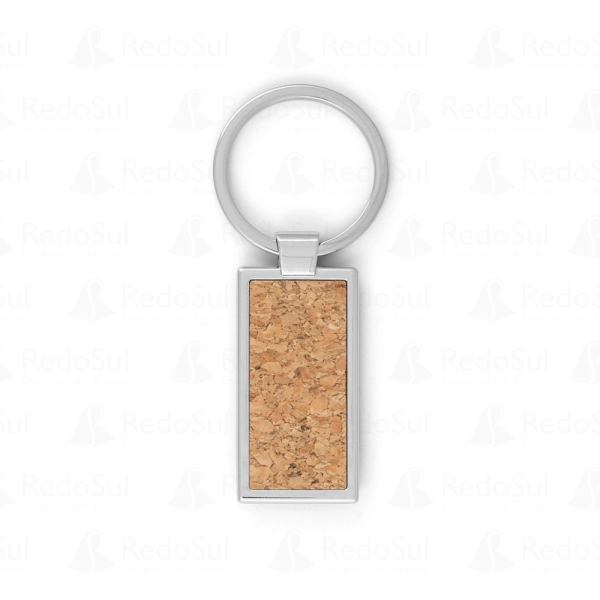 Chaveiro Personalizado em Metal e Cortiça Chaveiro Personalizado em Metal e Cortiça