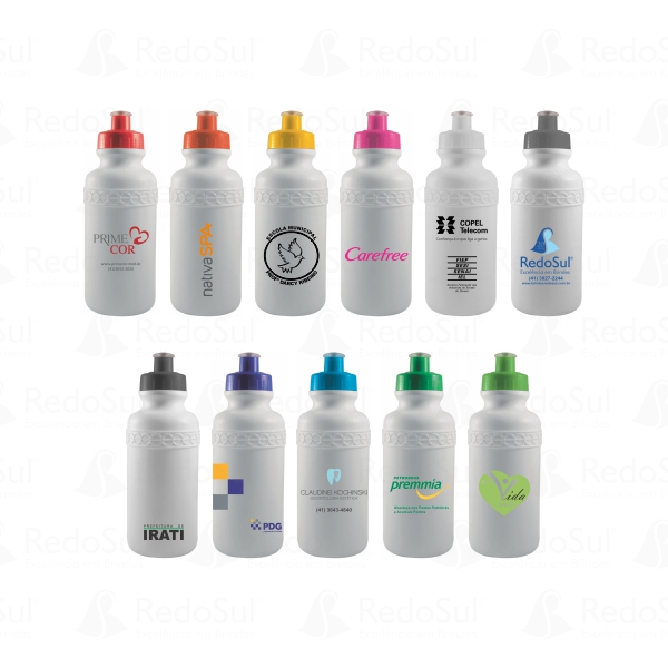 Squeeze personalizado com Corpo Branco 500 ml Squeeze personalizado com Corpo Branco 500 ml