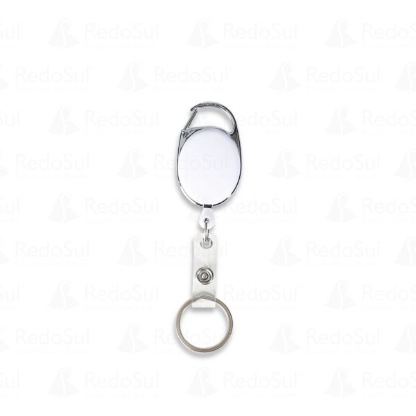 Mosquetão Crachá Retrátil Personalizado