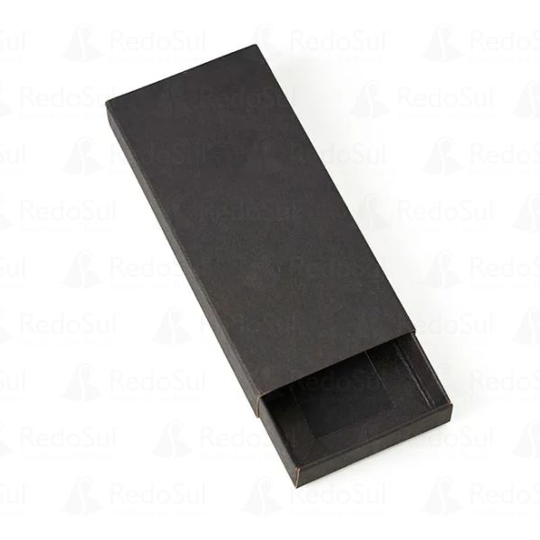 Chaveiro Personalizado em metal cromado e material sintético preto