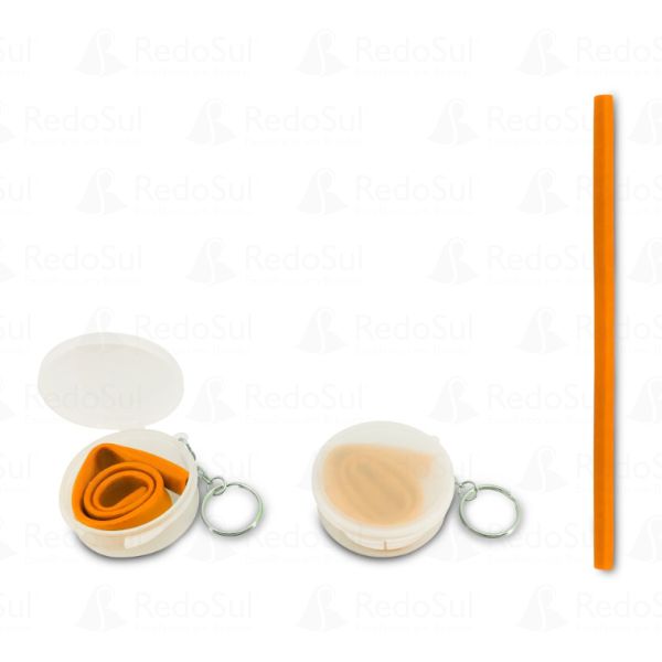 Canudo silicone personalizado