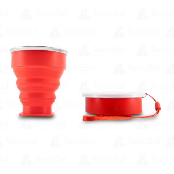 Copo retrátil de silicone personalizado 240 ml