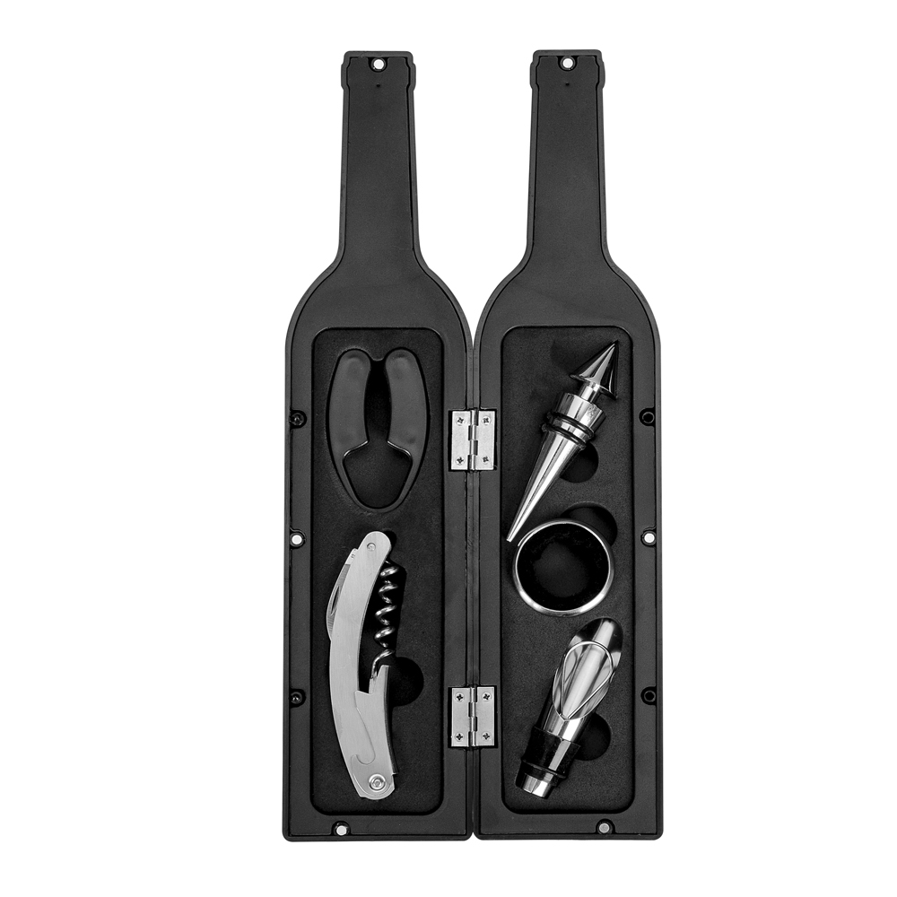 Kit Vinho Personalizado Formato Garrafa com 5 Peças