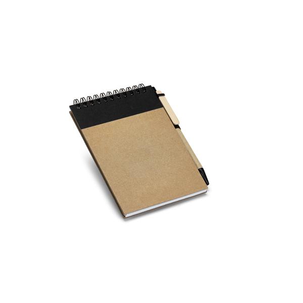 Kit Caderno e Caneta Ecológicos Personalizados 10,5 x 14,5 cm