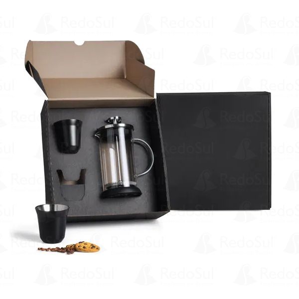 Kit para café personalizado com 3 peças