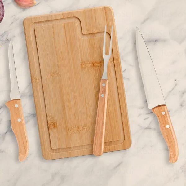 Kit churrasco personalizado com 4 peças