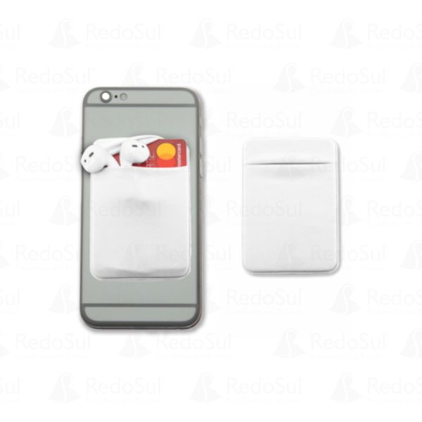 Porta Cartão Personalizado para Celular em Lycra