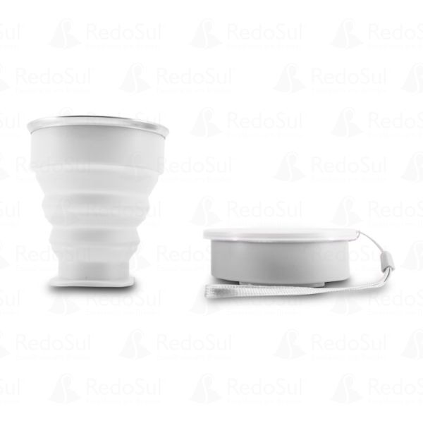 Copo retrátil de silicone personalizado 240 ml