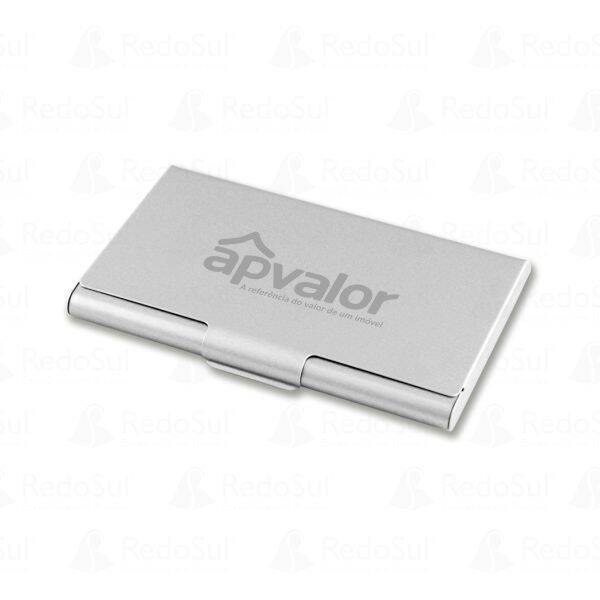 Porta Cartão Personalizado em Alumínio