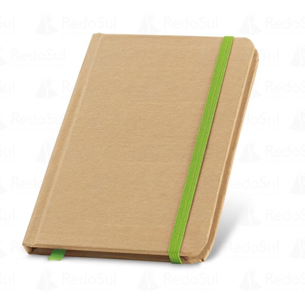 Caderno Personalizado Tipo Moleskine Ecológico 10 x 14 cm