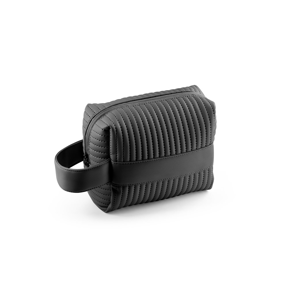 Bolsa de cosméticos personalizada produzida em PU reciclado