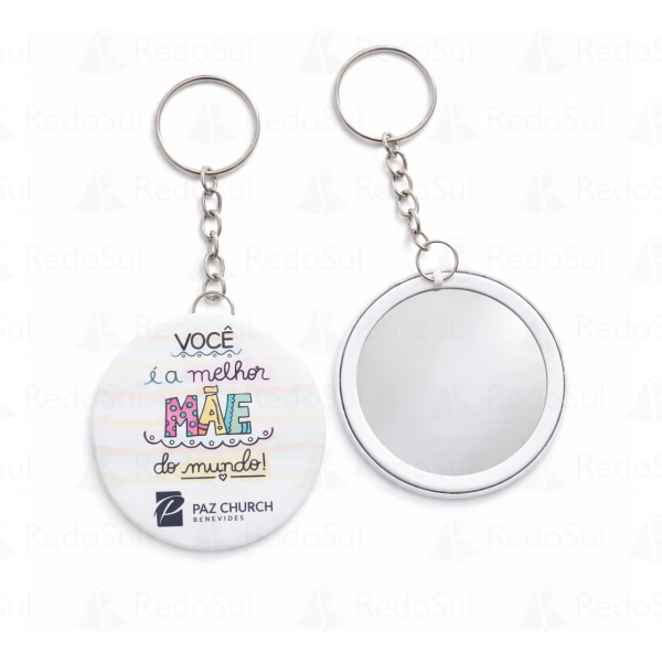 RD 874115-Chaveiro com espelho personalizado