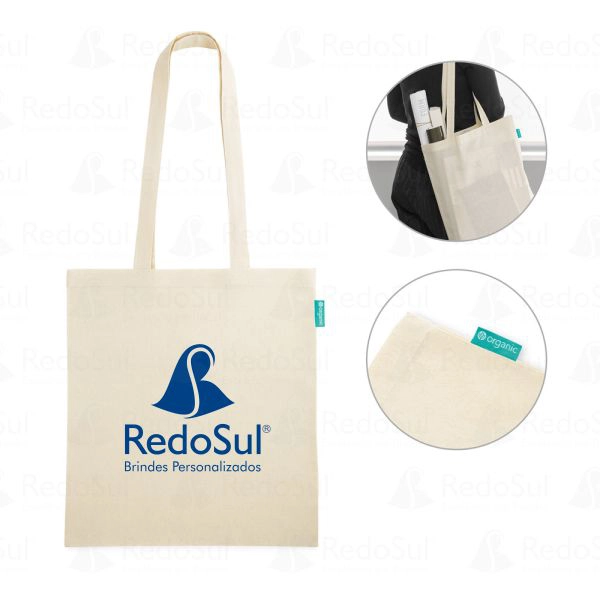 RD 92932-Sacola em Algodão Orgânico Personalizada RD 92932-Sacola em Algodão Orgânico Personalizada