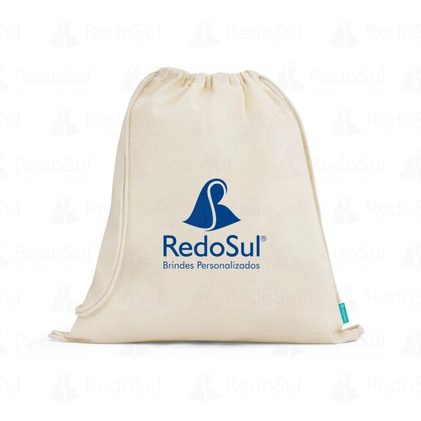 RD 92933-Sacola Mochila em Algodão Personalizada RD 92933-Sacola Mochila em Algodão Personalizada