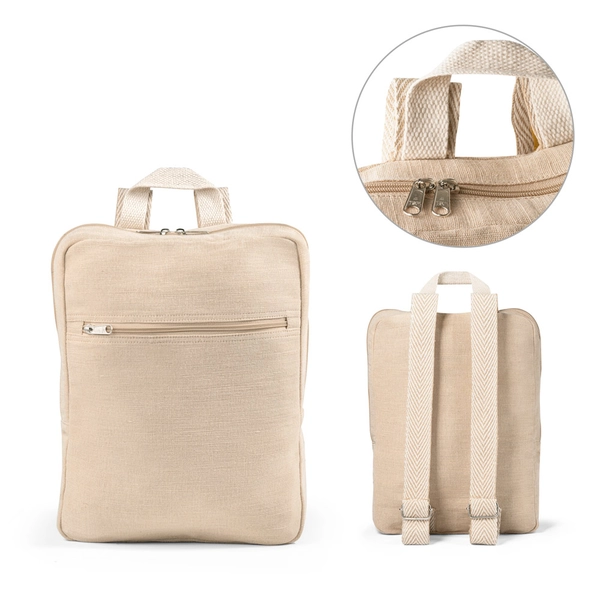 RD 92938-Mochila personalizada em juco RD 92938-Mochila personalizada em juco