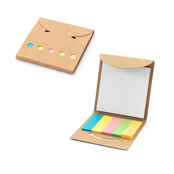 Conjunto para escritório personalizado, em papel reciclado, com 6 blocos adesivados