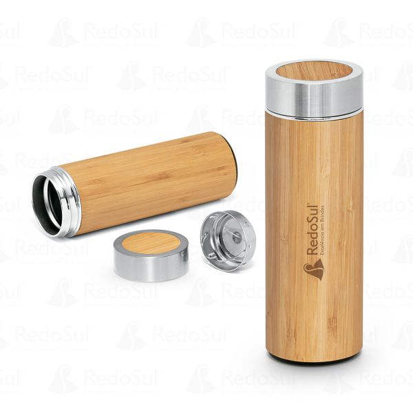 RD 94683-Garrafa Térmica Personalizada Bambu 430 ml RD 94683-Garrafa Térmica Personalizada Bambu 430 ml