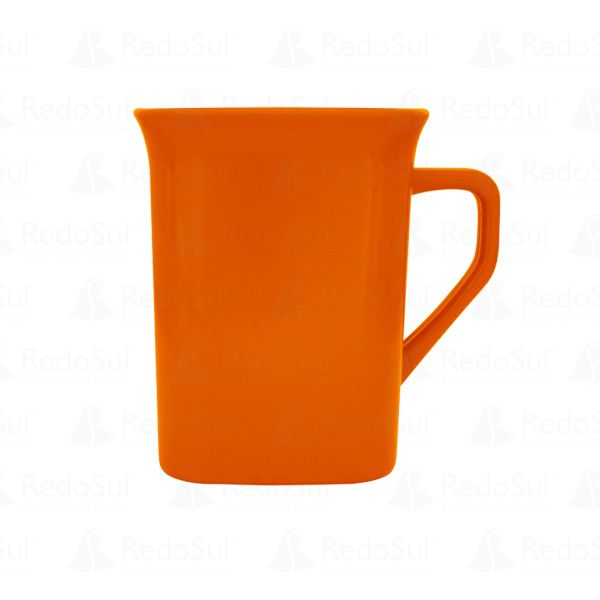 Caneca quadrada personalizada de 250 ml Plástica