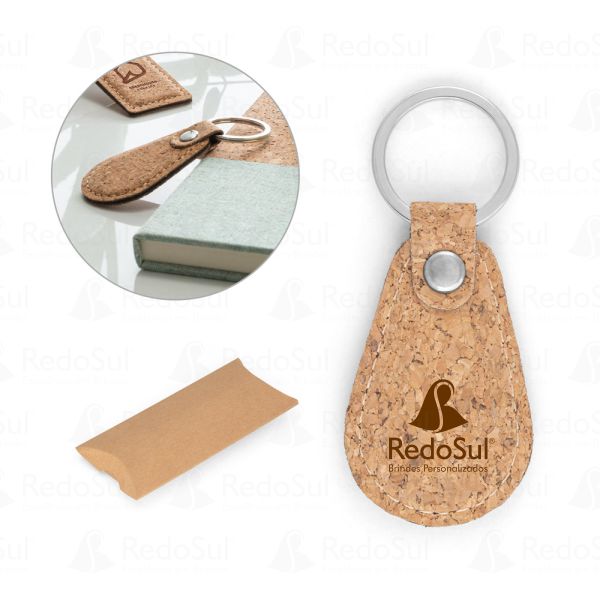 Chaveiro em Cortiça personalizado Chaveiro em Cortiça personalizado
