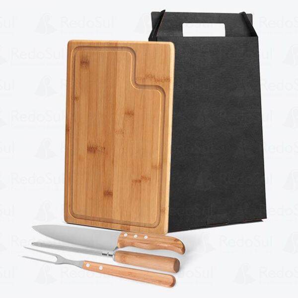 Kit churrasco de Bambu Personalizado Kit churrasco de Bambu Personalizado