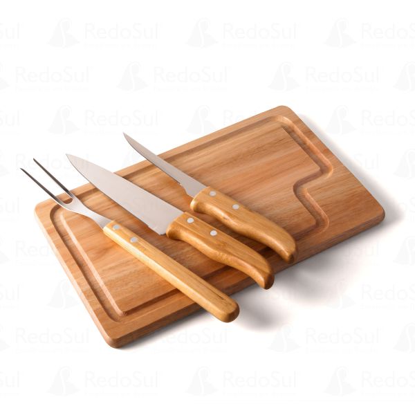 Kit churrasco personalizado com 4 peças