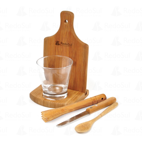 Kit Para Caipirinha Personalizado Em Bambu Kit Para Caipirinha Personalizado Em Bambu