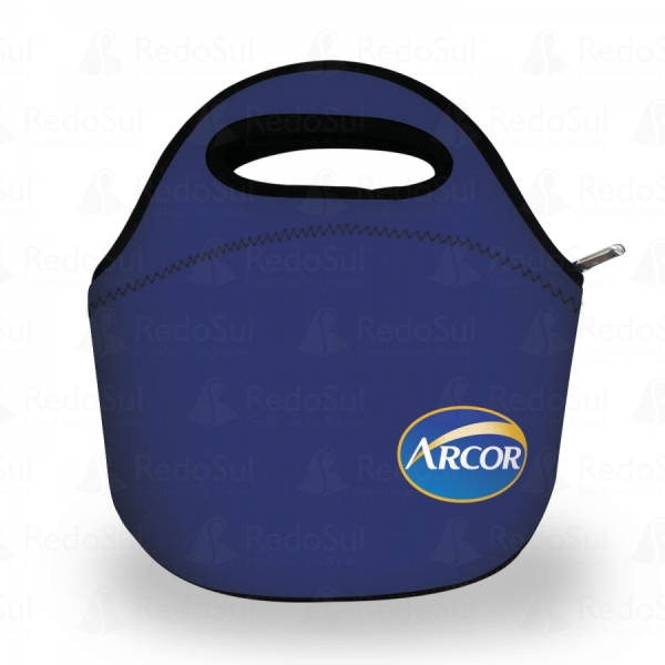 Lancheira em neoprene personalizada Lancheira em neoprene personalizada