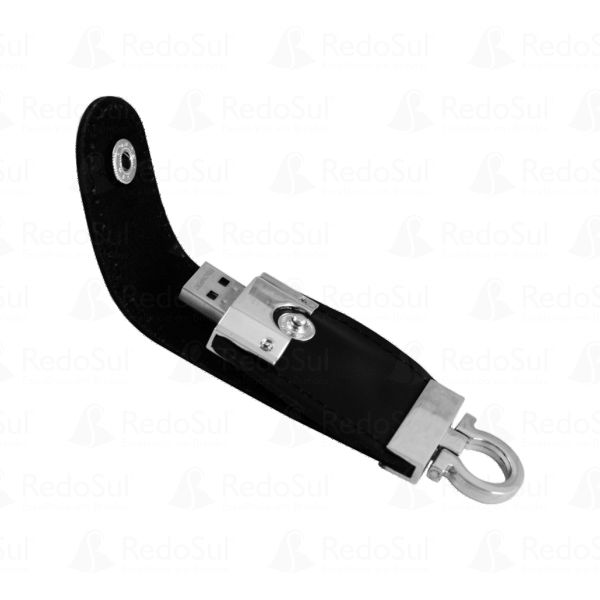 Pen Drive Personalizado Metálico com Couro Pen Drive Personalizado Metálico com Couro